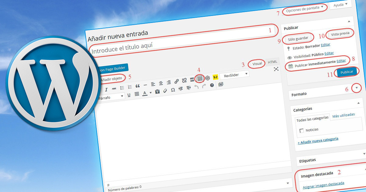 Guía básica para publicar noticias en WordPress