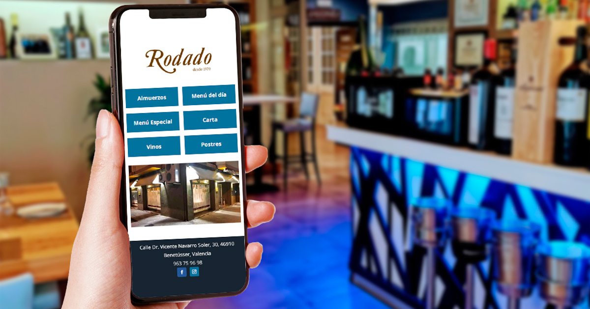 Carta digital para Restaurante Rodado